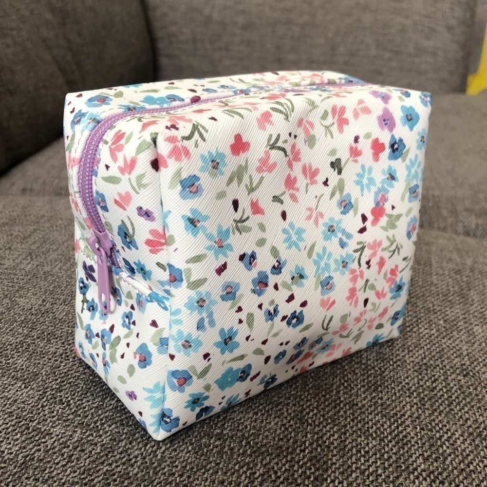 Floral Pouch Square Makeup Bag New
